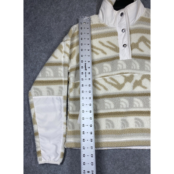 The North Face Sweater Womens Extra Small Ivory Tan Cragmont Fleece Lodge Ski - Picture 3 of 14